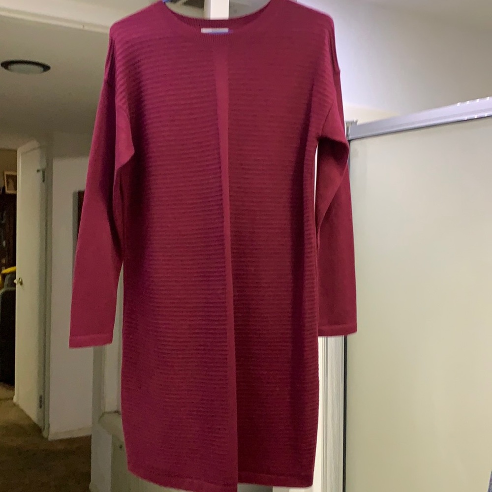 Sweater dress.